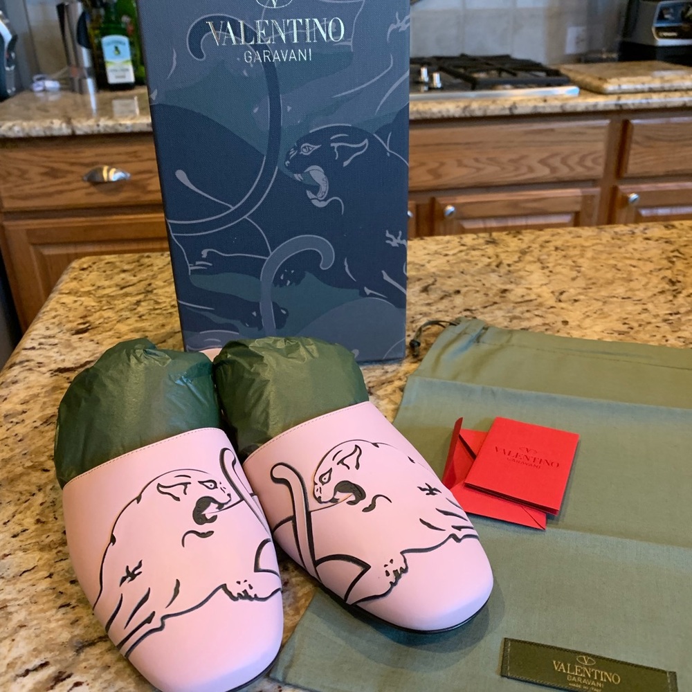 HP🌟 Valentino panther block mule 9 - Picture 7 of 7